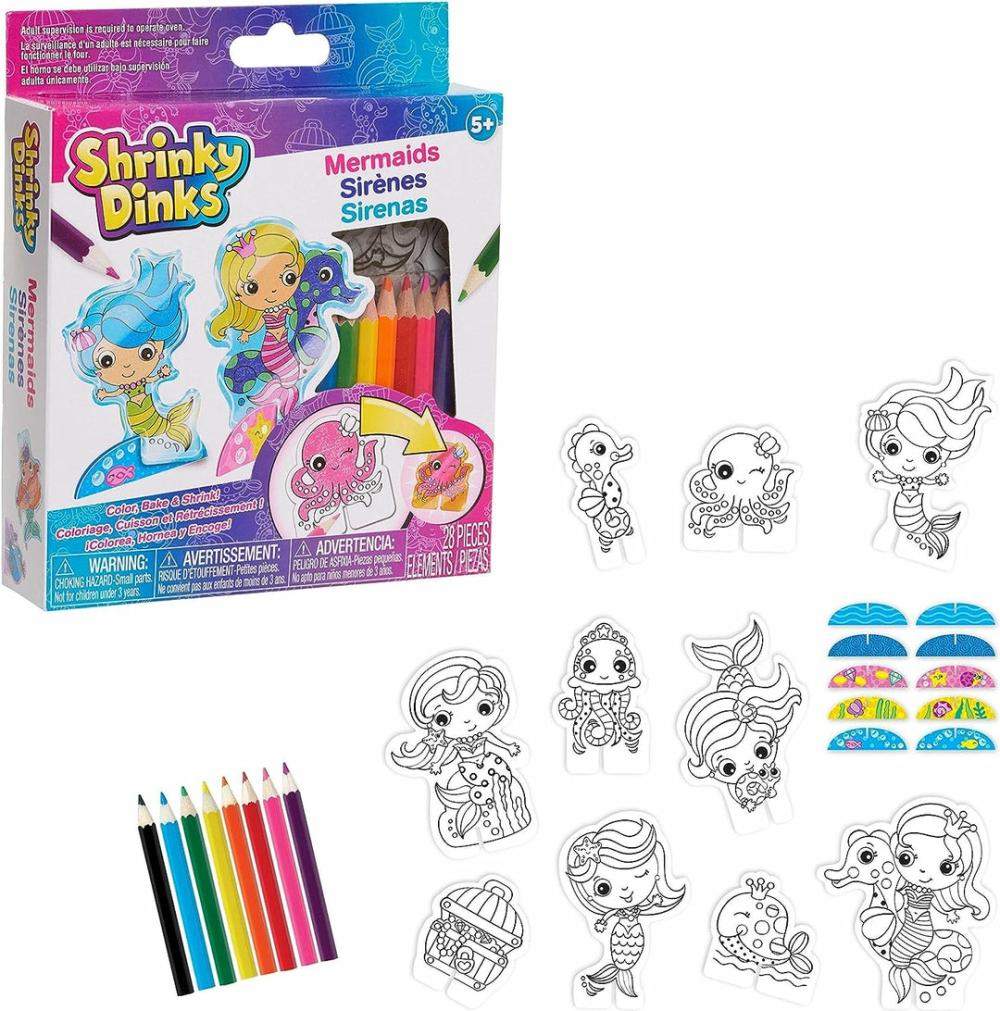 Shrinky Dinks Mermaid Friends Kit  |  Arts & Crafts Arts & Crafts Arts & Crafts