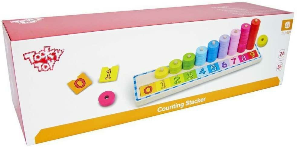 Tkjh851 Wooden Counting Stacker Multicolour  |  Playsets & Building Playsets & Building Playsets & Building