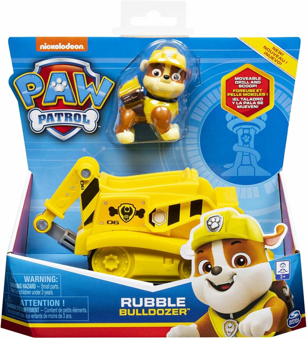 6054435 Rubble Bulldozer Vehicle With Collectible Figure  |  Play Figures & Vehicles Play Figures & Vehicles Play Figures & Vehicles